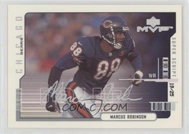 2000 Upper Deck MVP - [Base] - Super Script #30 - Marcus Robinson /25