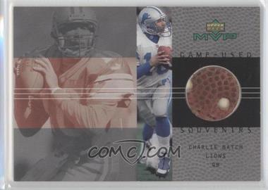 2000 Upper Deck MVP - Game Used Souvenirs #CB - Charlie Batch