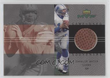 2000 Upper Deck MVP - Game Used Souvenirs #CB - Charlie Batch