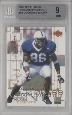 2000 Upper Deck Pros & Prospects - [Base] #88 - Courtney Brown /1000 [BGS 9 MINT]