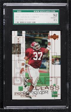 2000 Upper Deck Pros & Prospects - [Base] #96 - Shaun Alexander /1000 [SGC 92 NM/MT+ 8.5]