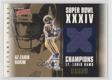 2000 Upper Deck Ultimate Victory - Super Bowl XXXIV Victory Fabric #AZ - Az-Zahir Hakim