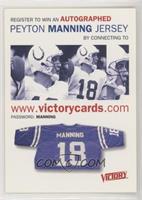 Peyton Manning Contest Card