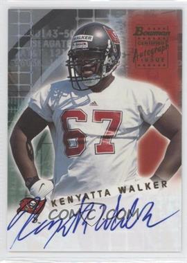 2001 Bowman - Rookie Autographs #BA-KW - Kenyatta Walker