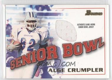 2001 Bowman - Rookie Jerseys #BJ-AC - Alge Crumpler