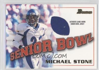 2001 Bowman - Rookie Jerseys #BJ-MS - Michael Stone