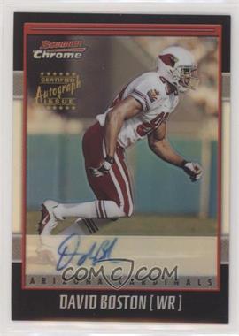 2001 Bowman Chrome - Rookie Autographs #BC-DBO - David Boston