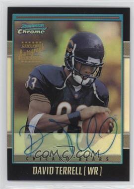 2001 Bowman Chrome - Rookie Autographs #BC-DT - David Terrell