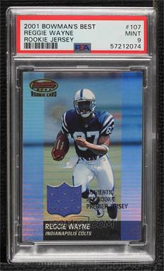 2001 Bowman's Best - [Base] #107 - Reggie Wayne /999 [PSA 9 MINT]