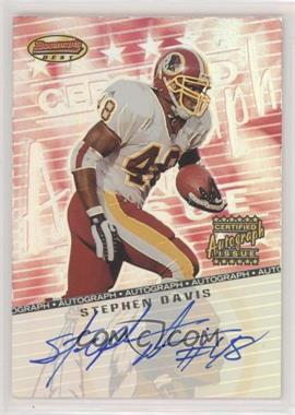 2001 Bowman's Best - Certified Autograph Issue #BB-SD - Stephen Davis