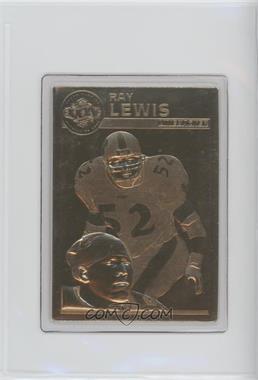 2001 Danbury Mint 22K Gold Super Bowl XXXV - [Base] #3 - Ray Lewis