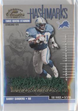 2001 Donruss Classics - Hashmarks #HM-8 - Barry Sanders