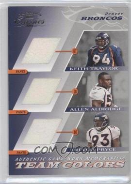 2001 Donruss Classics - Team Colors #TC-7 - Keith Traylor, Allen Aldridge, Trevor Pryce, John Mobley, Neil Smith, Bill Romanowski