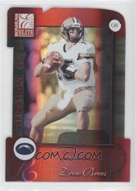 2001 Donruss Elite - [Base] - Aspirations Die-Cut #102 - Drew Brees /85