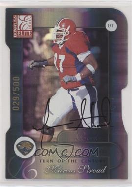 2001 Donruss Elite - [Base] - Turn of the Century Die-Cut Autographs #175 - Marcus Stroud /50