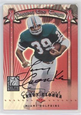 2001 Donruss Elite - Passing the Torch - Autographs #PT-21 - Larry Csonka, Ron Dayne /50