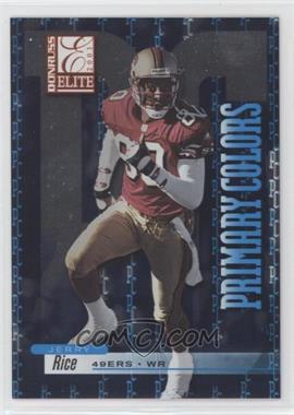 2001 Donruss Elite - Primary Colors - Blue #PC-24 - Jerry Rice /200