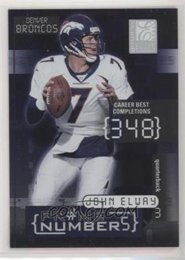 2001 Donruss Elite - Prime Numbers #PN-2A - John Elway /300