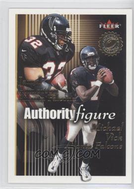 2001 Fleer Authority - Authority Figure #1 AF - Jamal Anderson, Michael Vick /1750