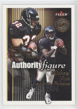 2001 Fleer Authority - Authority Figure #1 AF - Jamal Anderson, Michael Vick /1750