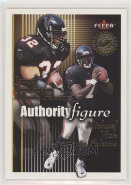 2001 Fleer Authority - Authority Figure #1 AF - Jamal Anderson, Michael Vick /1750