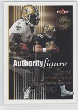 2001 Fleer Authority - Authority Figure #7 AF - Ricky Williams, Deuce McAllister /1750