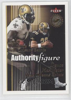 2001 Fleer Authority - Authority Figure #7 AF - Ricky Williams, Deuce McAllister /1750