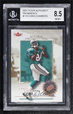2001 Fleer Authority - [Base] - Prominence 25 #118 - Chris Chambers /25 [BGS 8.5 NM‑MT+]