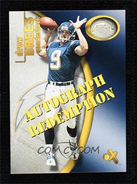 2001 Fleer E-X - [Base] - Rookie Autograph Redemption Expired #95 - Drew Brees [Noted]
