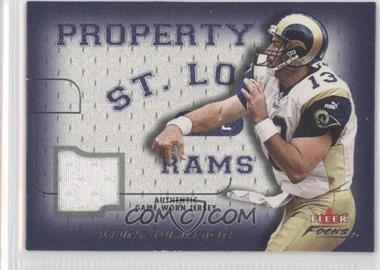 2001 Fleer Focus - Property Of Jerseys #POKW - Kurt Warner