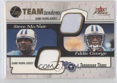 2001 Fleer Focus - Tag Team Tandems Jerseys #SMEG - Steve McNair, Eddie George /50