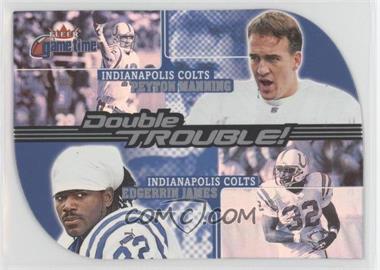 2001 Fleer Game Time - Double Trouble #3DT - Peyton Manning, Edgerrin James
