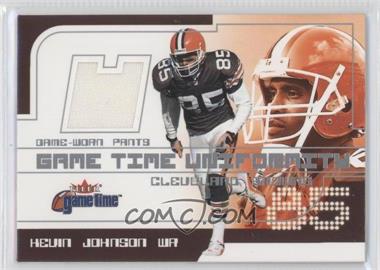 2001 Fleer Game Time - Game Time Uniformity #_KEJO - Kevin Johnson