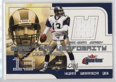 2001 Fleer Game Time - Game Time Uniformity #_KUWA - Kurt Warner