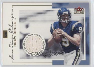 2001 Fleer Genuine - [Base] #140 - Drew Brees /1000