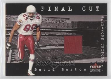 2001 Fleer Genuine - Final Cut Jerseys #_DABO - David Boston