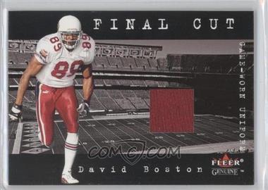 2001 Fleer Genuine - Final Cut Jerseys #_DABO - David Boston