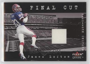 2001 Fleer Genuine - Final Cut Jerseys #_JALO - James Lofton