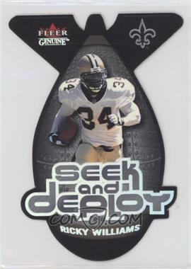 2001 Fleer Genuine - Seek and Deploy #3 SD - Ricky Williams