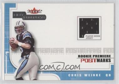 2001 Fleer Hot Prospects - Rookie Premiere Postmarks Jerseys #_CHWE - Chris Weinke /1775