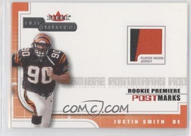 2001 Fleer Hot Prospects - Rookie Premiere Postmarks Jerseys #_JUSM - Justin Smith /1500