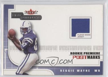 2001 Fleer Hot Prospects - Rookie Premiere Postmarks Jerseys #_REWA - Reggie Wayne /1875