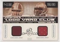 Stephen Davis, Warrick Dunn #/400