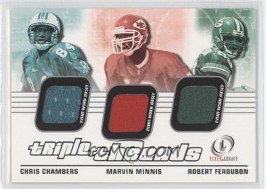 2001 Fleer Legacy - Triple Threads #TT-CMF - Chris Chambers, Marvin Minnis, Robert Ferguson