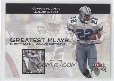 2001 Fleer Premium - Greatest Plays #2 GP - Emmitt Smith