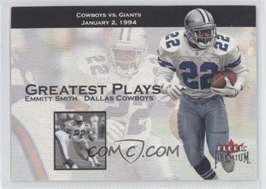 2001 Fleer Premium - Greatest Plays #2 GP - Emmitt Smith