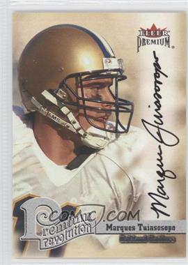 2001 Fleer Premium - Premium Revolution Signatures #_MATU - Marques Tuiasosopo /50