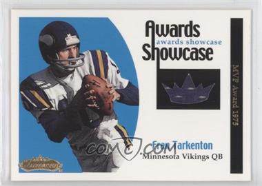 2001 Fleer Showcase - Awards Showcase - Materials #_FRTA - Fran Tarkenton /100