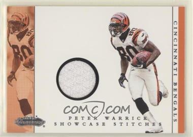 2001 Fleer Showcase - Showcase Stitches #_PEWA - Peter Warrick