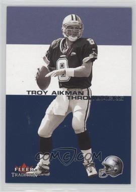 2001 Fleer Tradition - Throwbacks #6 TB - Troy Aikman